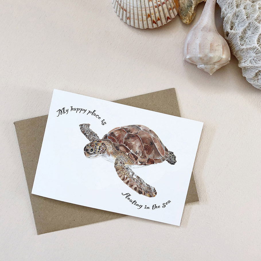 Sea Turtle Card